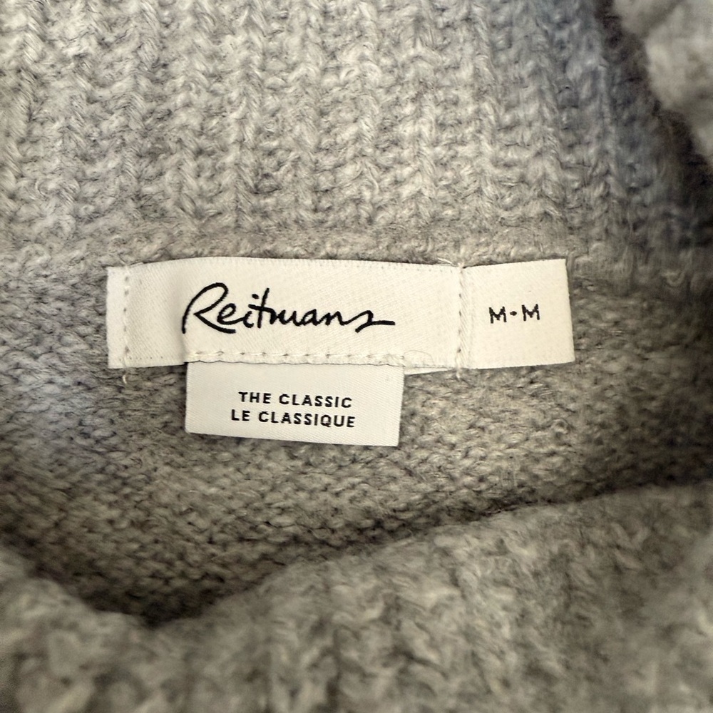 π REITMANS - Gray Turtleneck Sweater dress - size Medium - Picture 3 of 7